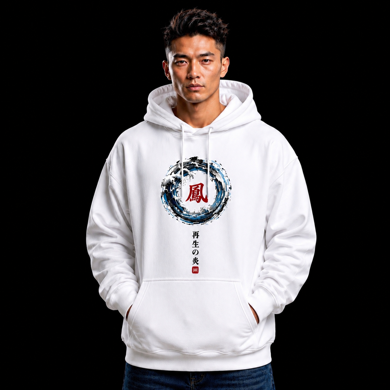 Storm Wave Flow Oversized Hoodie