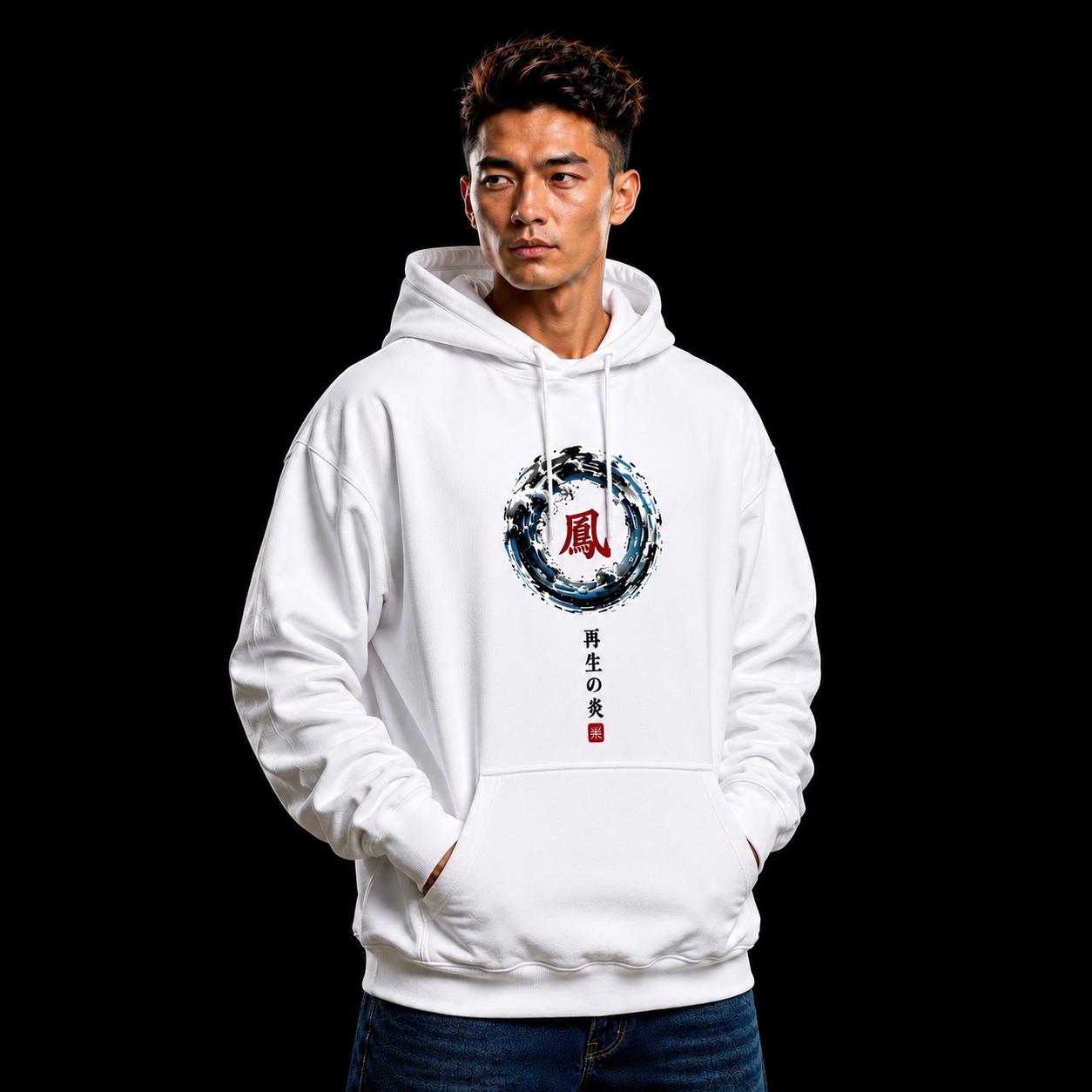 Storm Wave Flow Oversized Hoodie