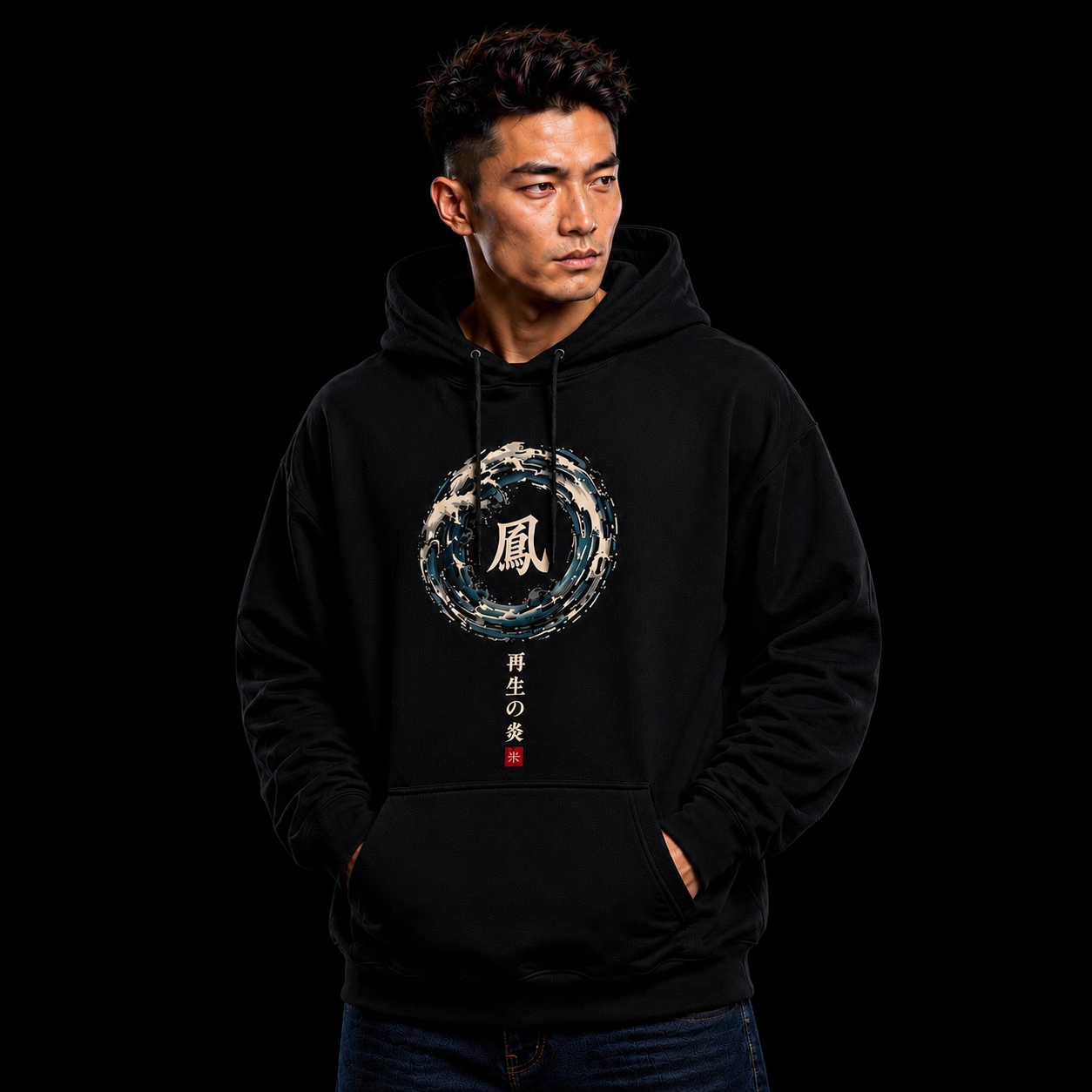 Storm Wave Flow Oversized Hoodie