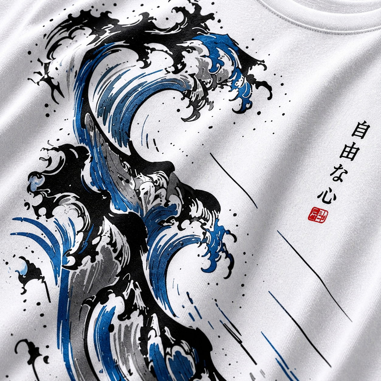 Storm Wave Flow Oversized T-Shirt
